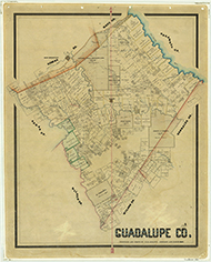 Map of Guadalupe County